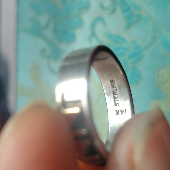 Vintage Gold 14k And Sterling Silver Ring - Picture 2 of 5